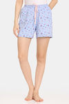 Rosaline Joy Sticks Knit Cotton Shorts (Pack of 2) - Blue Purple — thumbnail 7